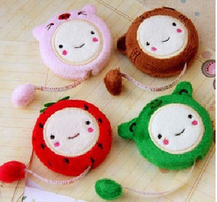 c101 Korean cartoon animal plush tape measure