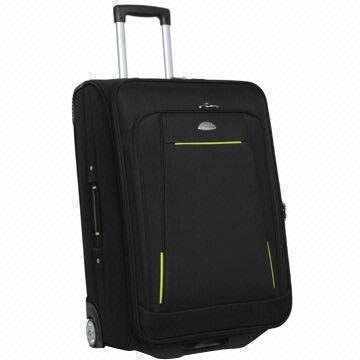 3-piece trolley set, made of polyester material, front with EVA, measures 20, 24 and 28 inches