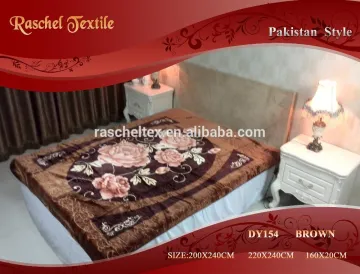 100 Polyester Korean Style 1Ply and Embossed Raschel Muslin Blanket