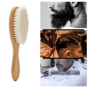 Solid Wood Boar Shaving Brush Beard Massage Black Boar Bristle Hair Brush Curved Wooden Men Beard Mustache Brushes