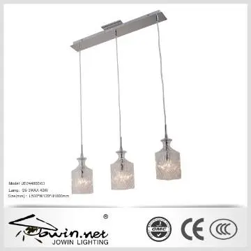 Restaurant decoration clear glass pendant lighting
