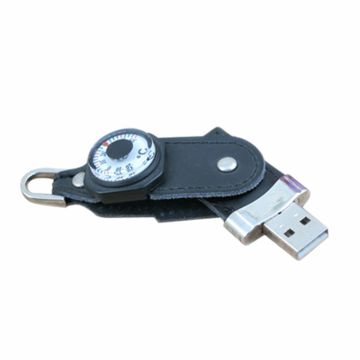 Unidad flash USB de cuero