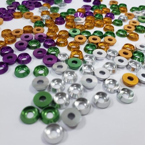 beautiful color aluminum flat washer black