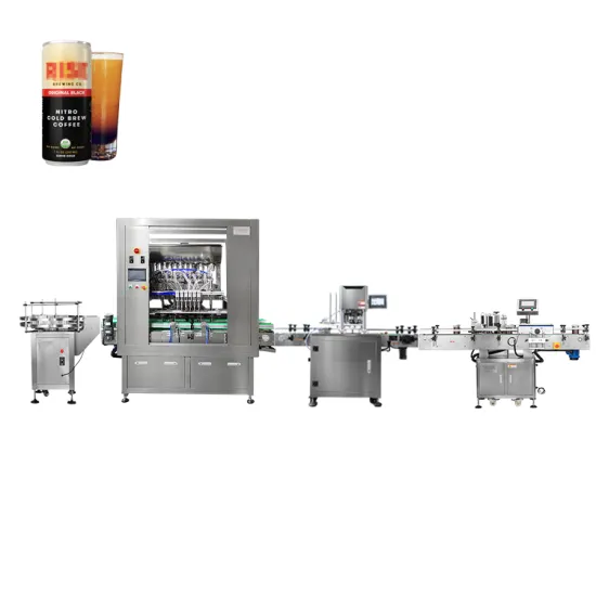 Small Scale Nitrogen Coffee Can Packing and Filling Machine