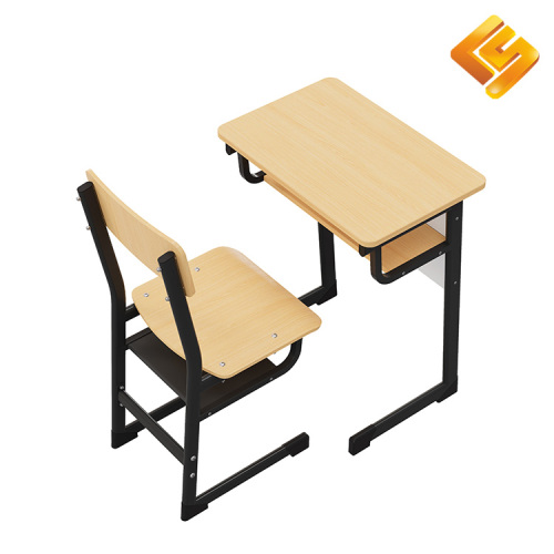 Siyah L Şekilli Çelik Ahşap Masa Sandalye Takımı