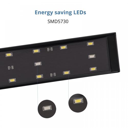 Super Brightness Freshwater Aquarium LED -lampor med konsol