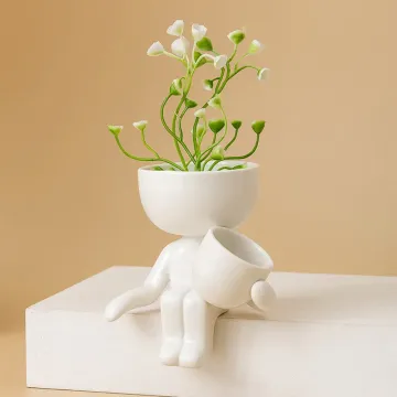 Simple Craft Flower Pot Decoration