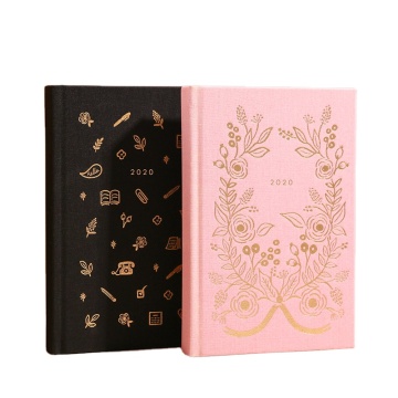 Anpassbares Radiant Gold Cover Factory A5 A6 Agenda Notebook mit personalisierbaren Innenseiten - Hardbound Journal