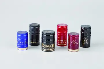 silkscreen and hotstamping aluminum Screw caps