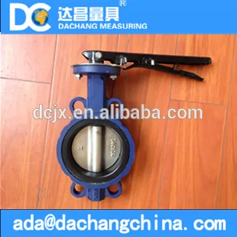 Cast iron wafer butterfly valve
