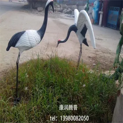 Outdoor Red-crowned Crane Landscape Lights