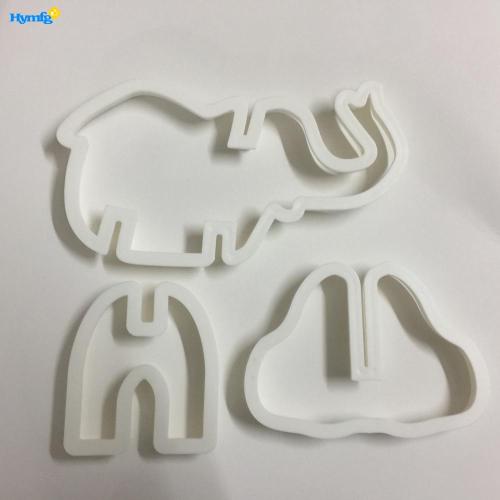 Set di taglierine in plastica per elefanti in plastica 3D