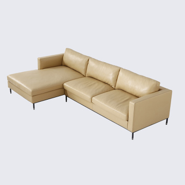 Italian Brown Aniline Leather Larson Sofa