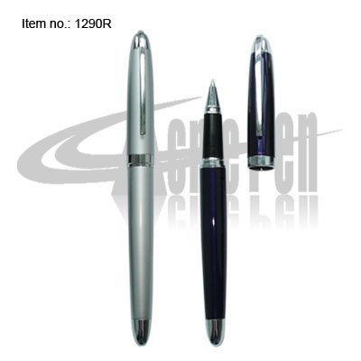 Logo pen metal roller pen with brass pen barrel PMS color