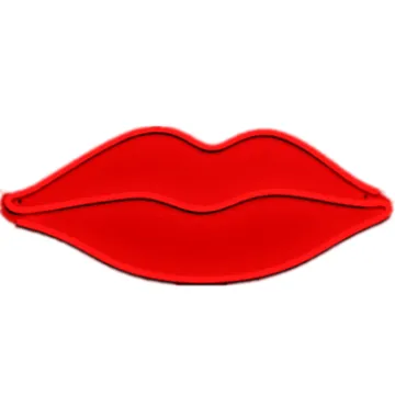 LED neon light lips