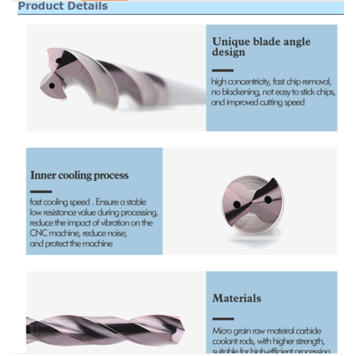 Furadeiras para madeira Ferramentas de perfuração de corte de tungstênio carboneto de torção