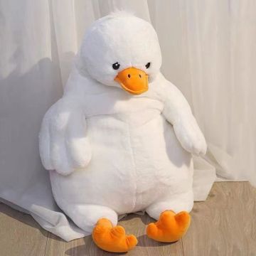 Big White Goose Enterred Animal to Sleep Doll