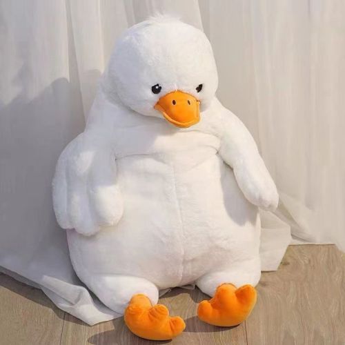 Big white goose stuffed animal to sleep doll