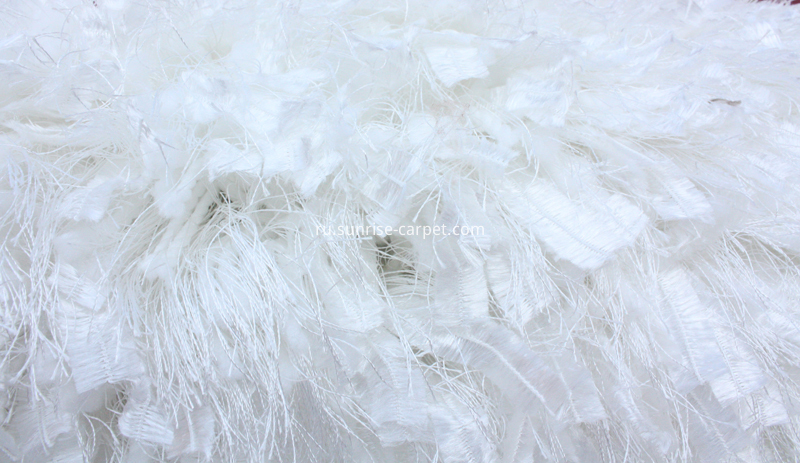 Silk Feather Elastic Yarn Mix Shaggy Rug