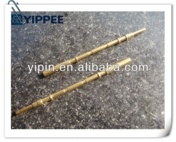 Brass motor shaft with knurling