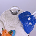 Hipsyglas, kolorowa szklana rura gliniana polimerowa, 3D Cute American Eagle Bong, szklana fajka wodna, szklana rura wodna