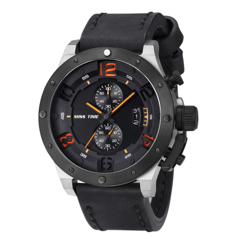 5 Atm Water Resistant Stainless Steel Chronograph Quartz Watch