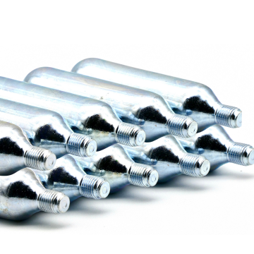 CO2 Cartridges: 24g, 45g Food Grade, and 12g Screw-In Refillable Options