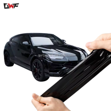 Envoltura de color de color negro mate autocurado