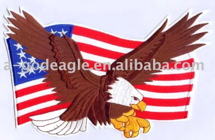 American eagle embroidery patch