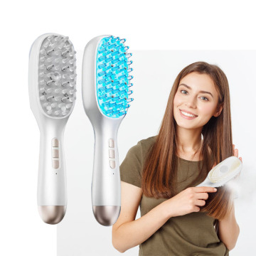 Elektrische Massagekamm mit Anti -Haarausfall -Vibrationen und LED -Leuchten
