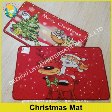 Anti-slip high definition printed christmas outdoor mats /floor mat