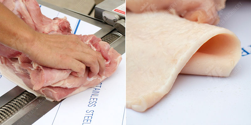 industrial meat skinning machine