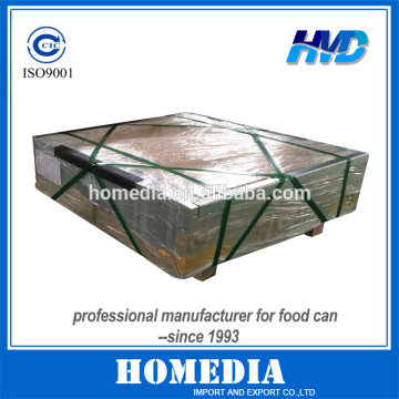 Tin electroplated steel for food canning tinplate