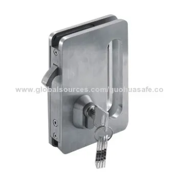 Glass Door Lock, Made of SUS304 Stainless Steel, Customized Designs Welcomed