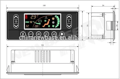 Mobile Electrical Air Conditioner Heating Air Conditioning Control Panel