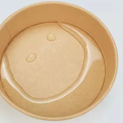 Takeaway paper salad bowl round kraft food container