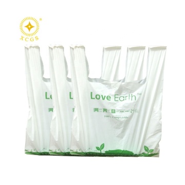 Bolsa de compras compostada 100% biodegradable de color personalizado