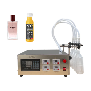 4-Head Semi-Automatic Filling Machine for Beverages and Liquids