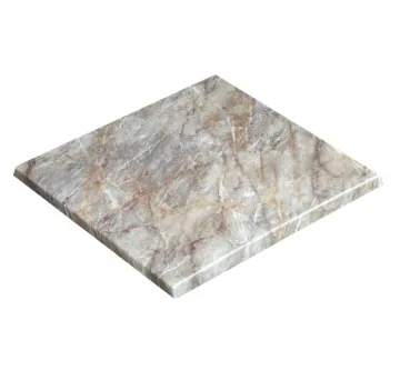 Waterproof Brown Marble Top Dining Table