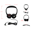 Headphone Maskapai Sekali Pakai Kabel yang Didukung OEM