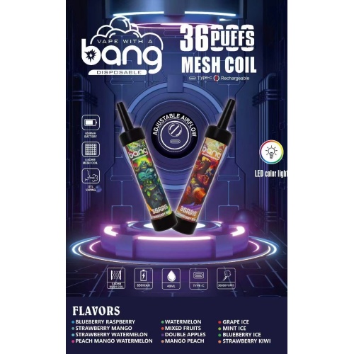 Bang 36000Puffs Eshisha Mesh coil Disposable Vape Wholesales