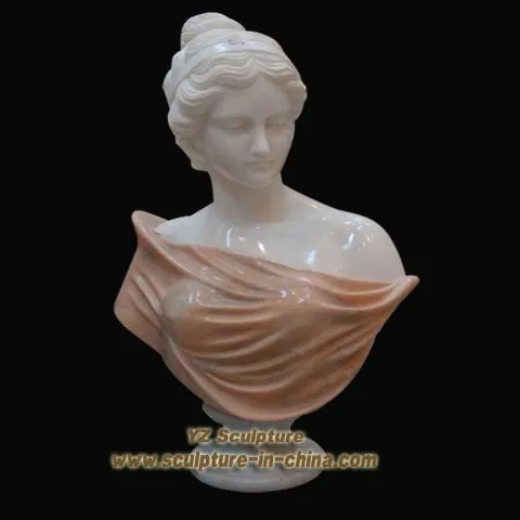 Natural Carving Marble Bust Statue (BST064)