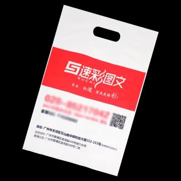 Plastic Bag Printing with Die Cut Handle