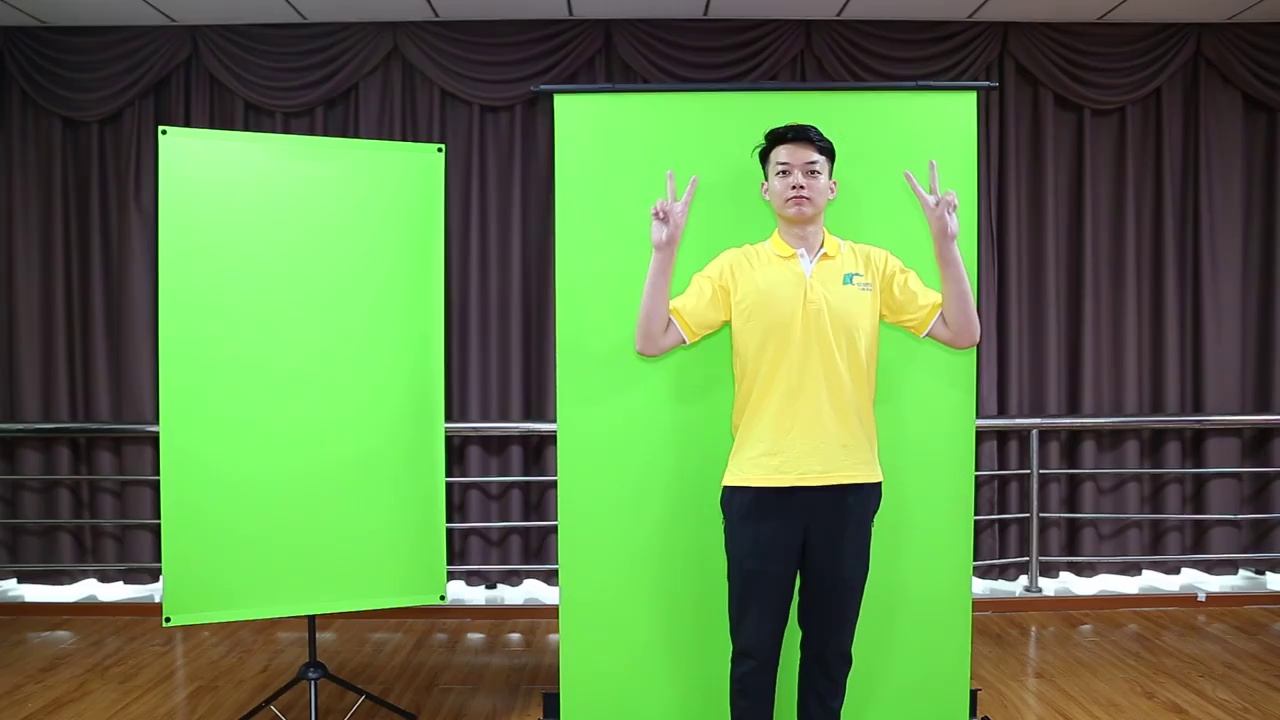 aluminum portable foldable Green screen