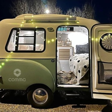 Caravana trailer de bicicleta anfíbia campista moderna campista