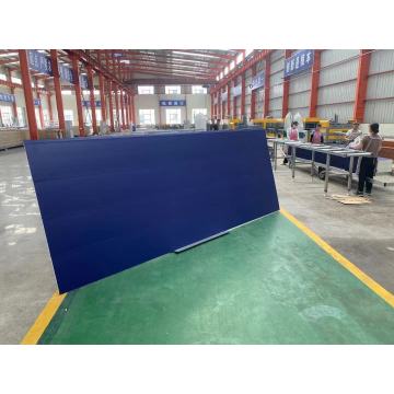 Blue Smooth Flat Insulation Board Metal Exterior Wall Panel