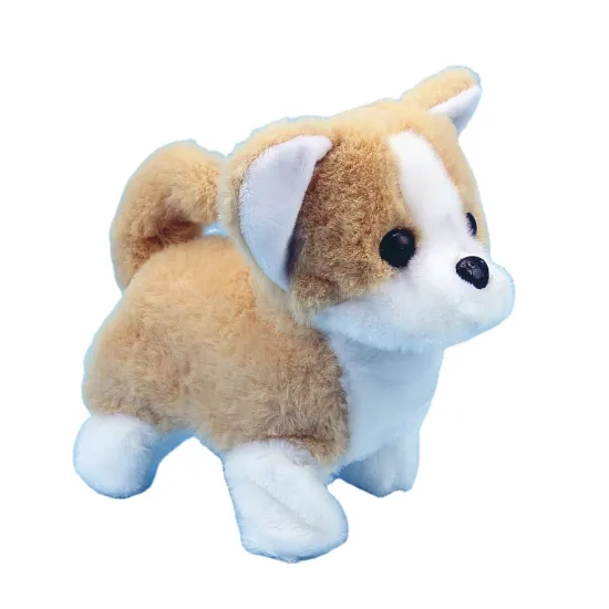 Factory direct sales children's electric puppy toys plush toys puppy soft baby pet animal battery puppy cute customizable