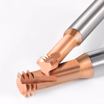 Cutter di fresatura del filo con mantello OEM: strumenti in acciaio di tungsteno di alta qualità per filettatura CNC