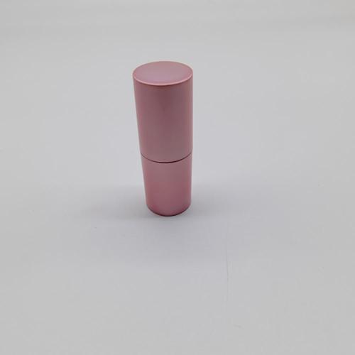 Pink Metalization Plastic Lipbalm Tube Container