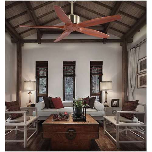 Environmentally friendly silent wood ceiling fan